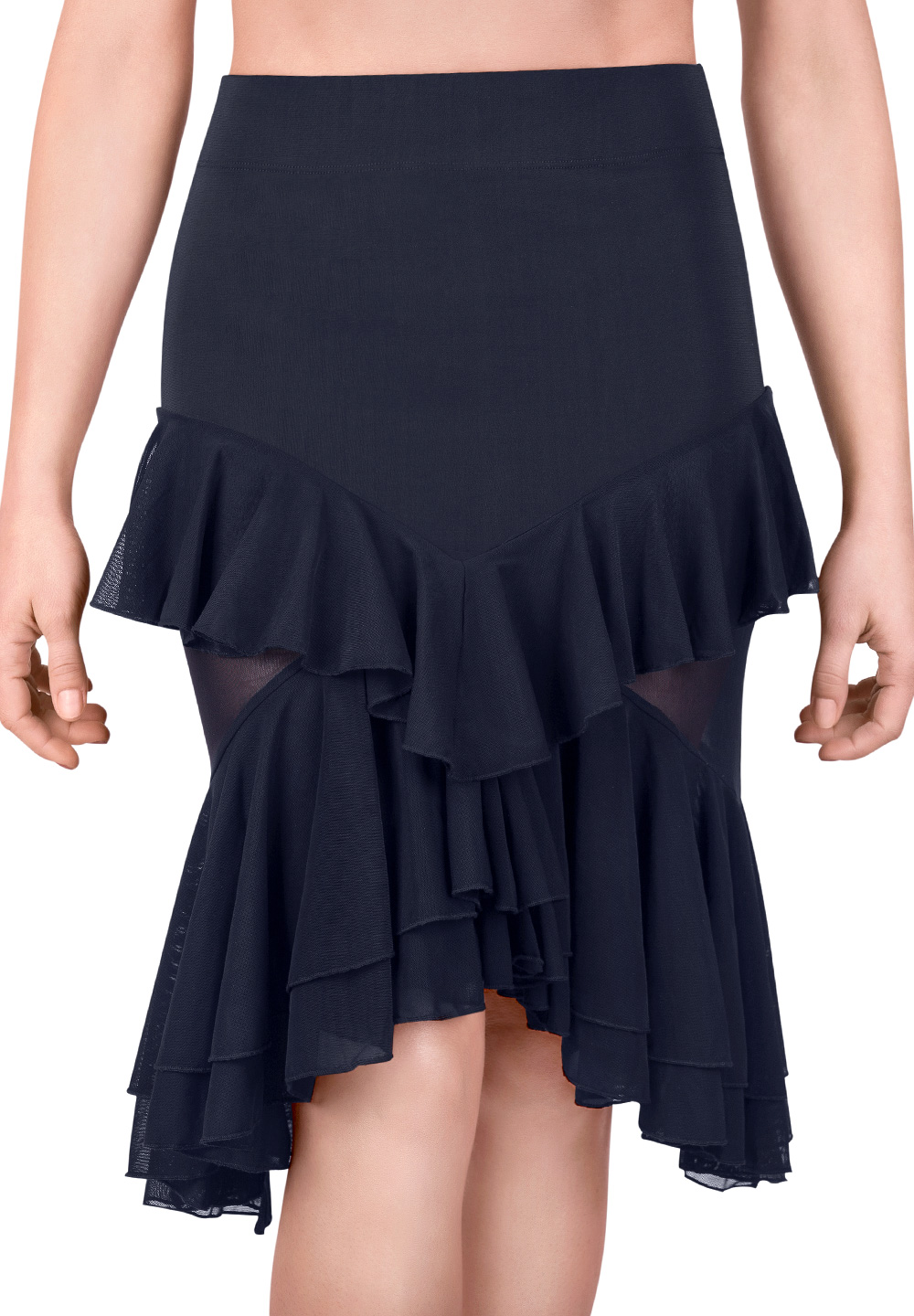 Sensu Elise Latin Skirt-Black
