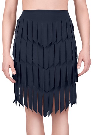 Sensu Liza Latin Skirt-Black