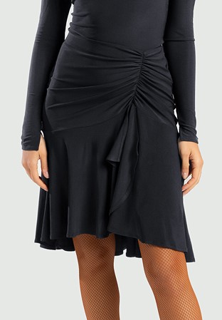 C by Chrisanne Clover Theia Ruched Skirt-Black