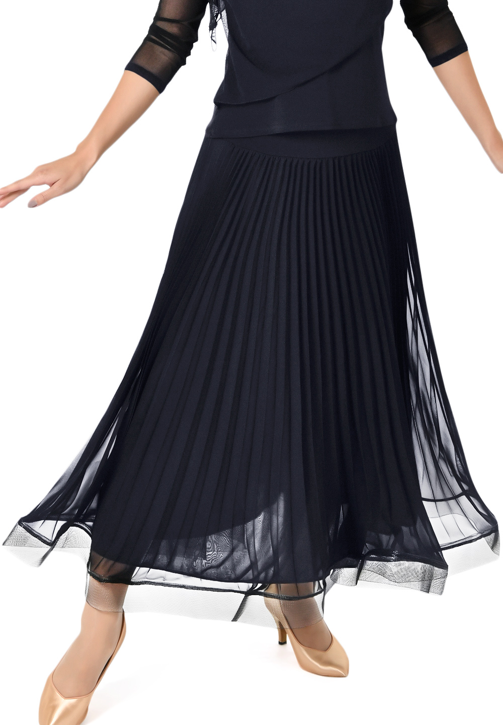Taka Breezy Pleated Practice Skirt KR1804NA-SK138-Black
