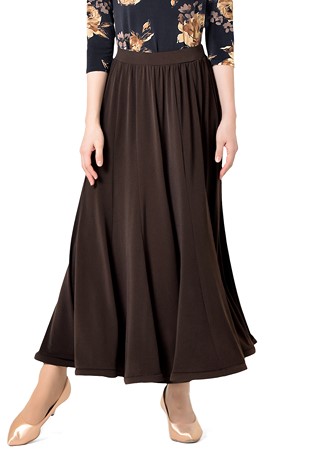 Taka Flared Multi Panel Ballroom Skirt KR1908RA-SK288-Brown