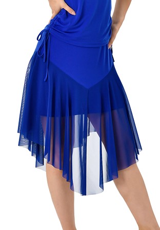 Taka Triangle Sheer Latin Skirt KR1806NA-SK158-Blue