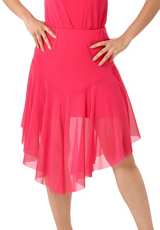 Taka Triangle Sheer Latin Skirt KR1806NA-SK158-Pink