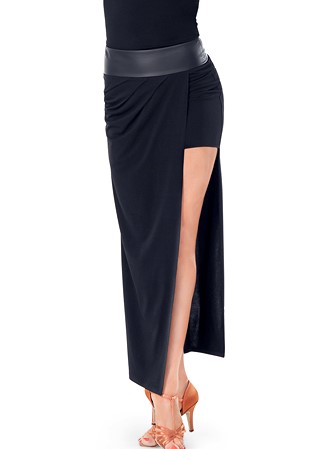 Tasha by Popcon Double Layer Latin Skirt TWLS017-Black