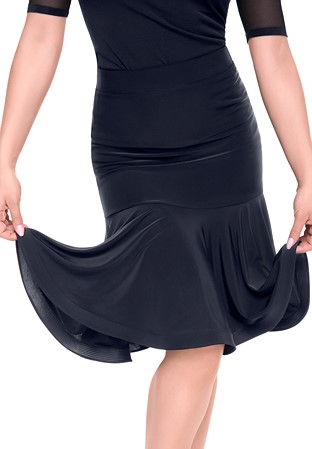 Tasha by Popcon Flare Latin Skirt TWLS019-Black