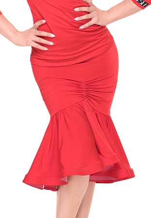 Tasha by Popcon Mermaid Latin Skirt TWLS004-Red