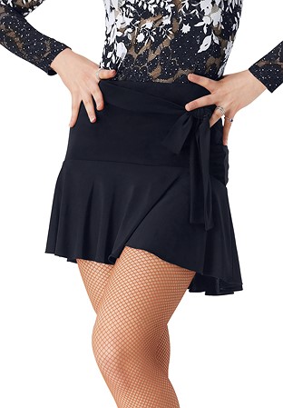 Tasha by Popcon Short Ruffled Skirt TWLS007-Black