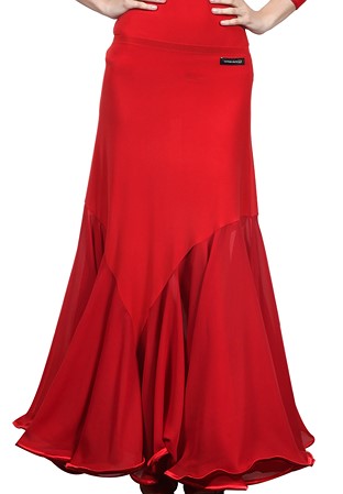 Victoria Blitz Ballroom Dance Skirt ST004-Red
