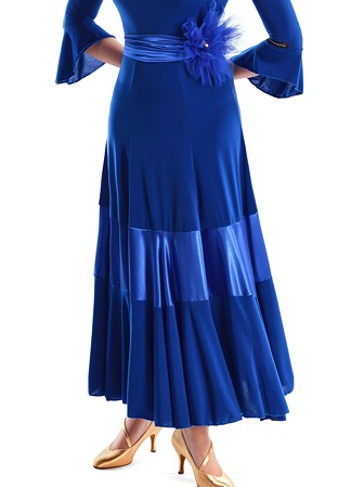 Victoria Blitz Filo Standard Ballroom Skirt-Royal Blue