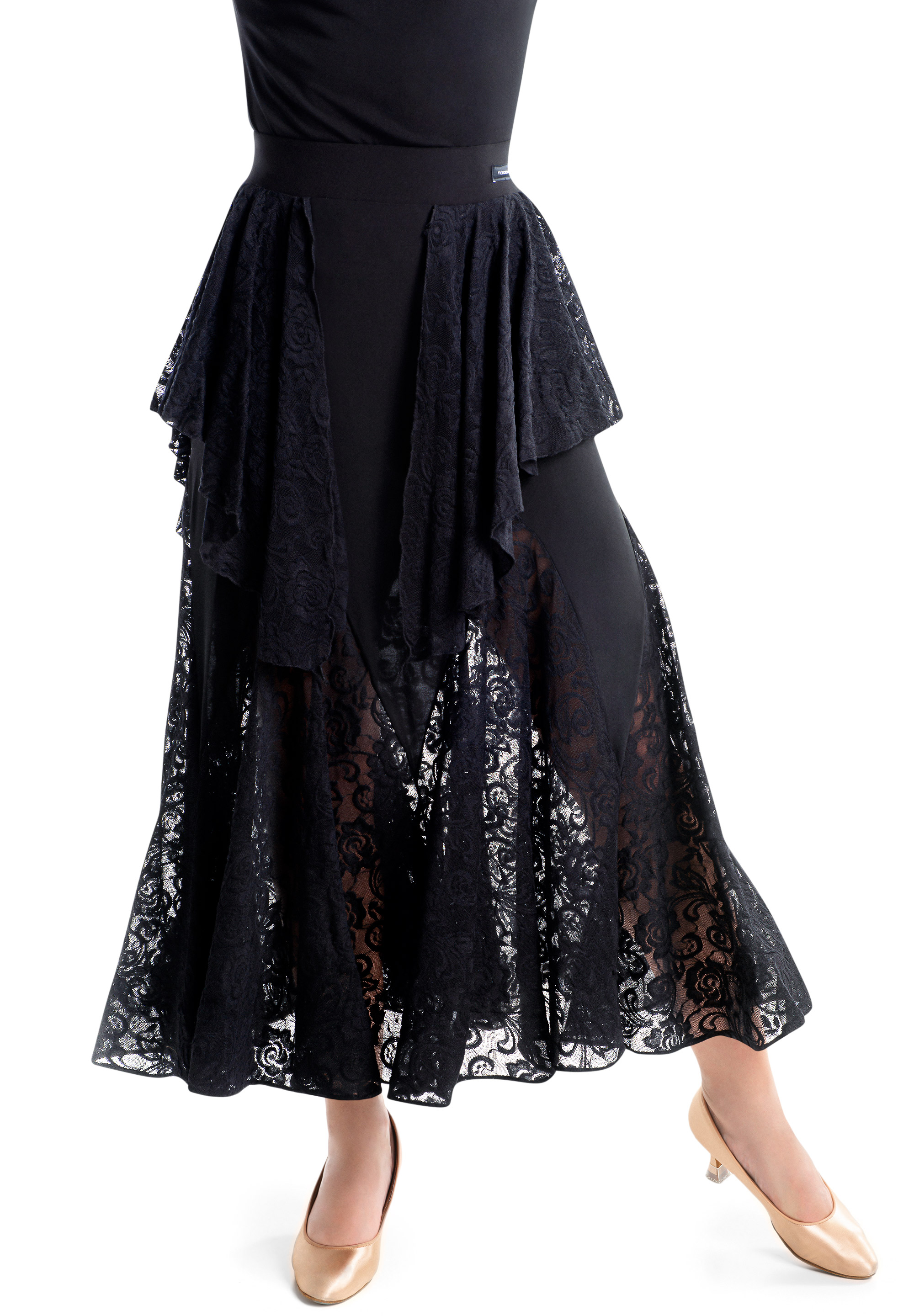 Victoria Blitz Varese Lace Ballroom Skirt-Black