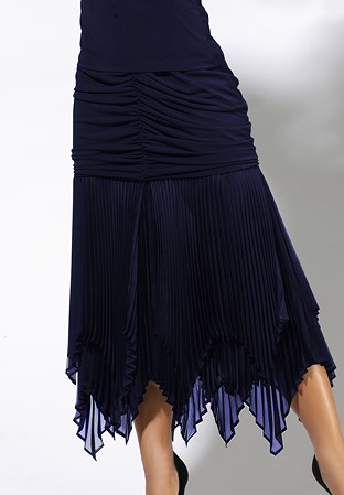 Zdenka Arko Ballroom Dance Skirt S1302-Navy