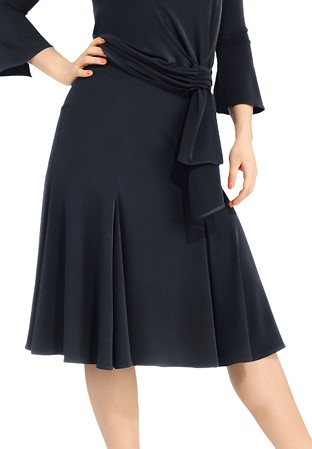 Zdenka Arko Flared Latin Skirt S1704-Black