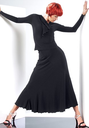 Zdenka Arko Ballroom Dance Skirt S407-Black