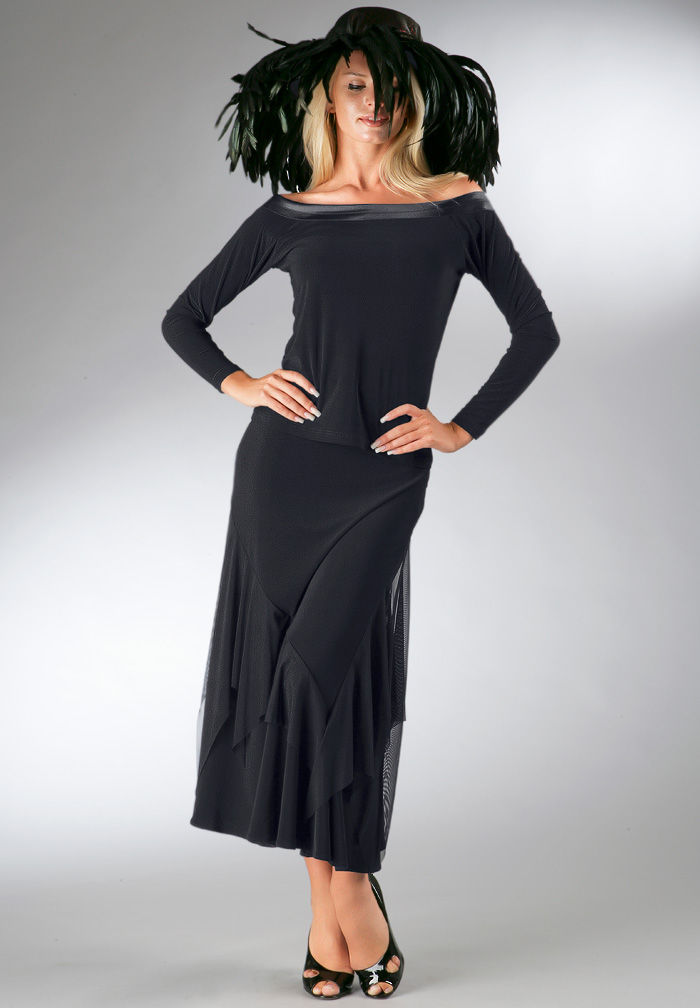 Zdenka Arko Ballroom Top T809-Black