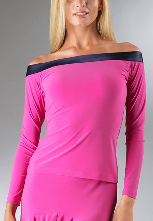 Zdenka Arko Ballroom Top T809-Fushcia