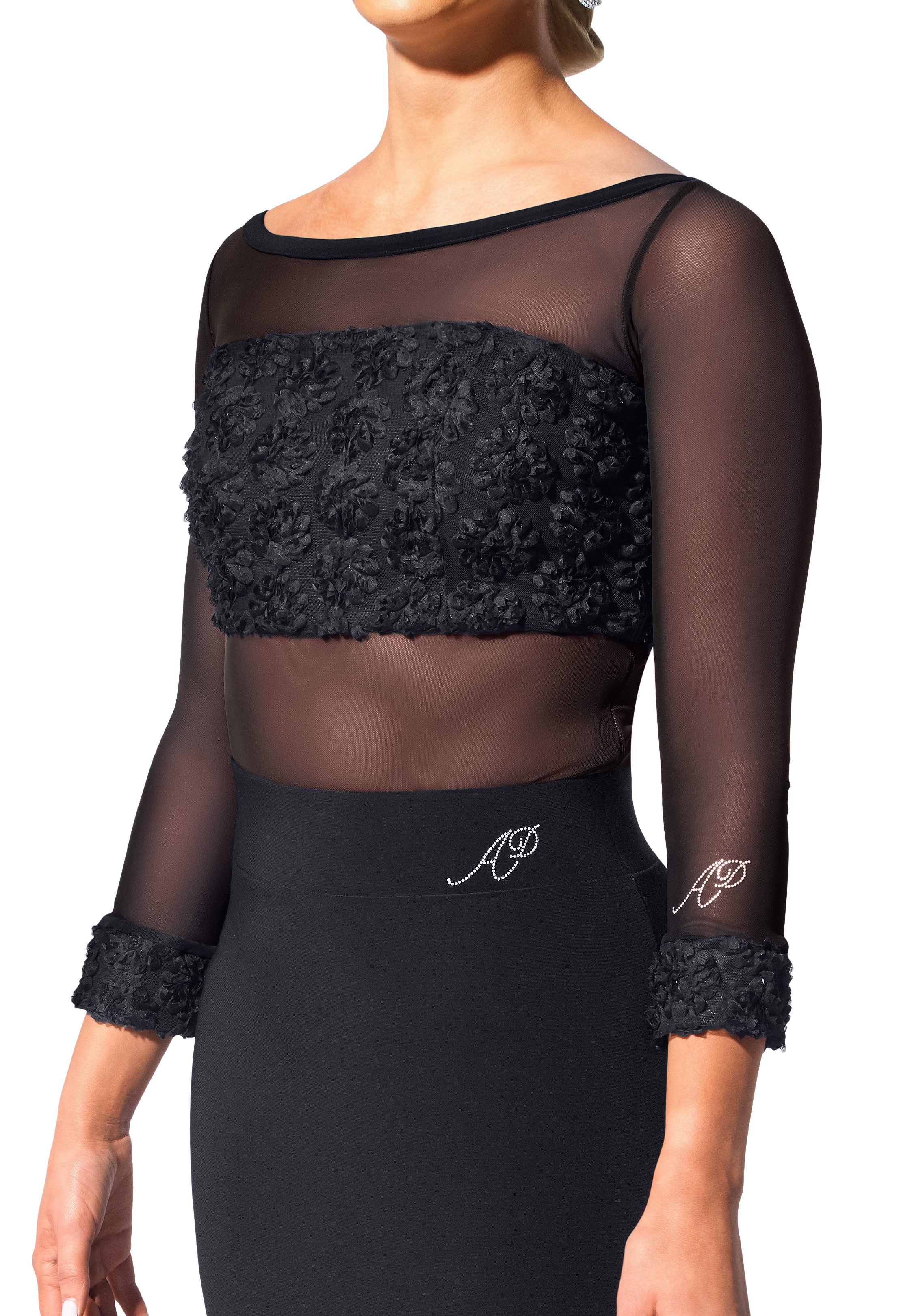 Armando Flower Bust Dance Body 00062-Black