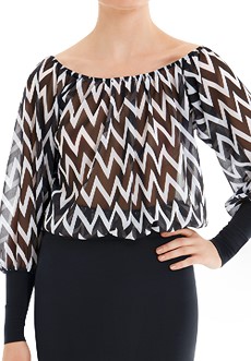 Armando Wide Neck Balloon Sleeve Bodysuit 00143