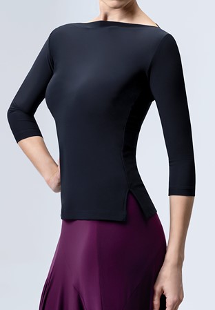 Chrisanne Clover Eternity Ladies Dance Top-Black