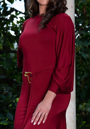Dance America DA Natural NC1 - Bolero Shoulder Shrug-Wine