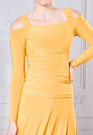 Dance America T003 - Cold Shoulder Box Top-Sunflower