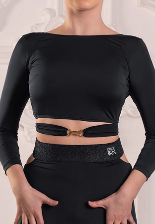 Dance Box Zoe Ladies Top P23120004-01 Black