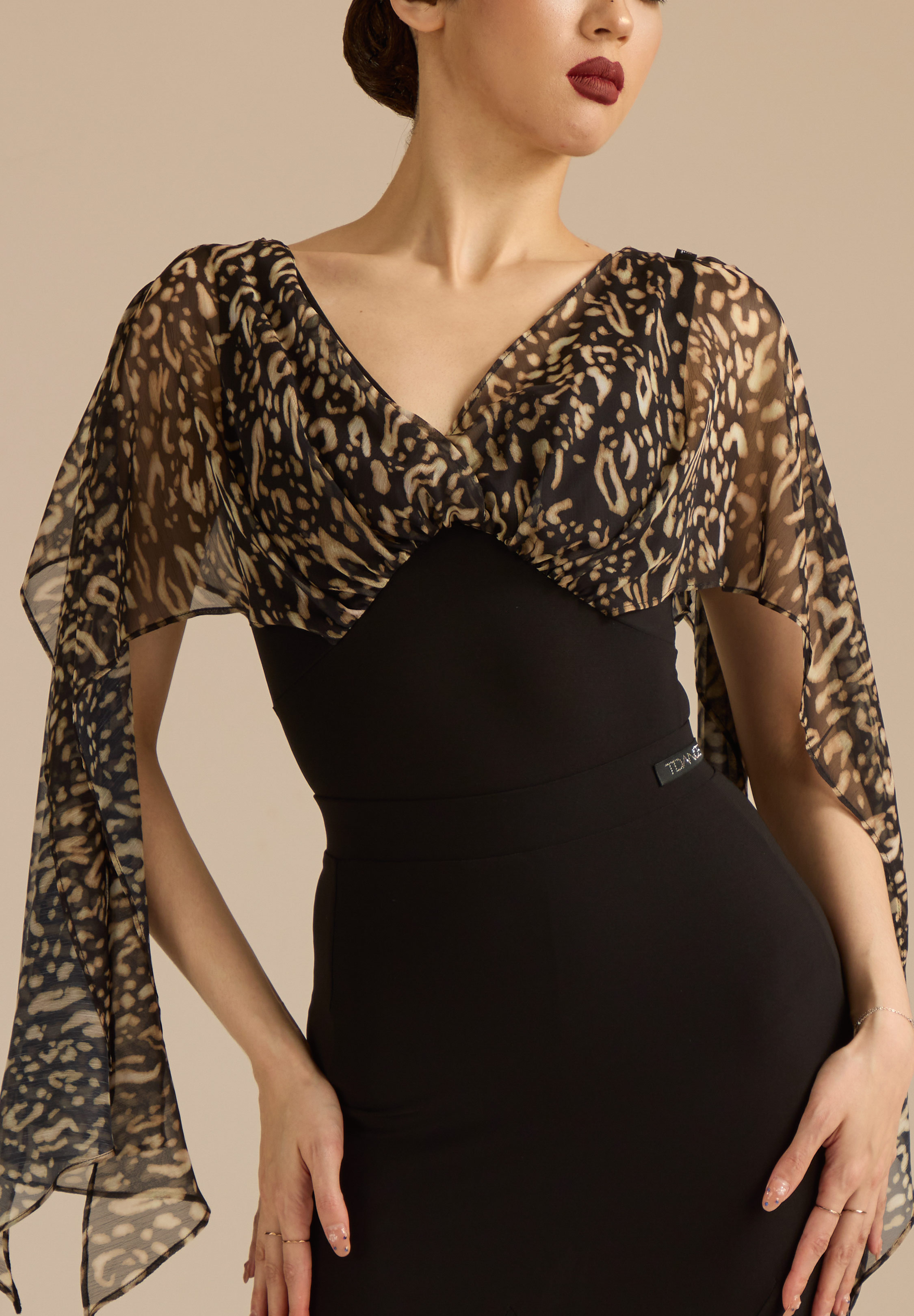 TDANCE Dot Serenade Ballroom Body JM-0312-Animal Print