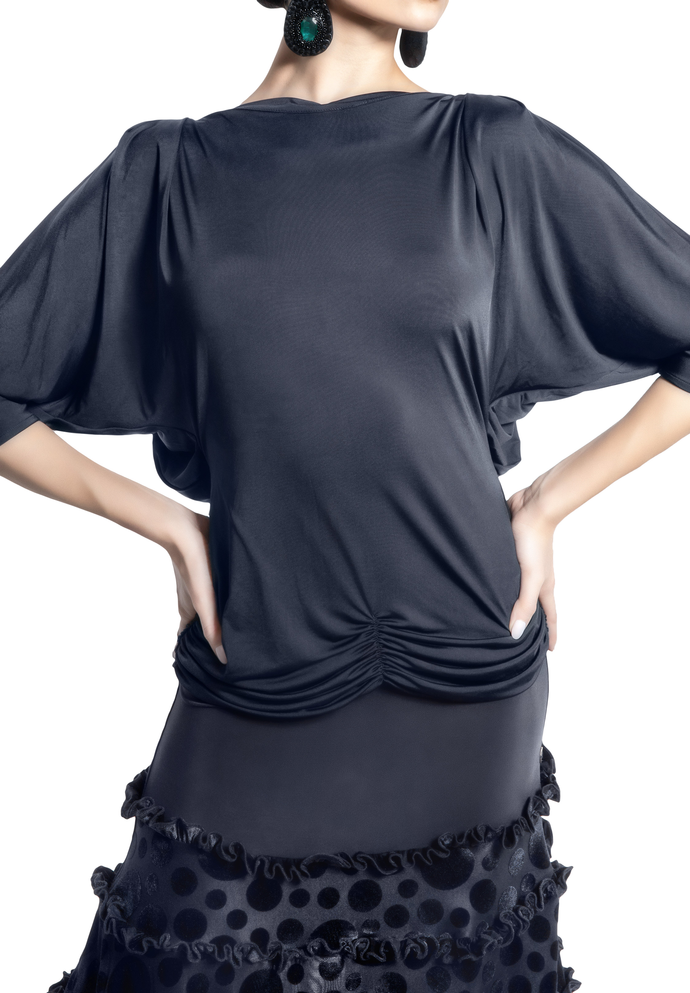 Espen Batwing Dance Top ESD20-T03-Black