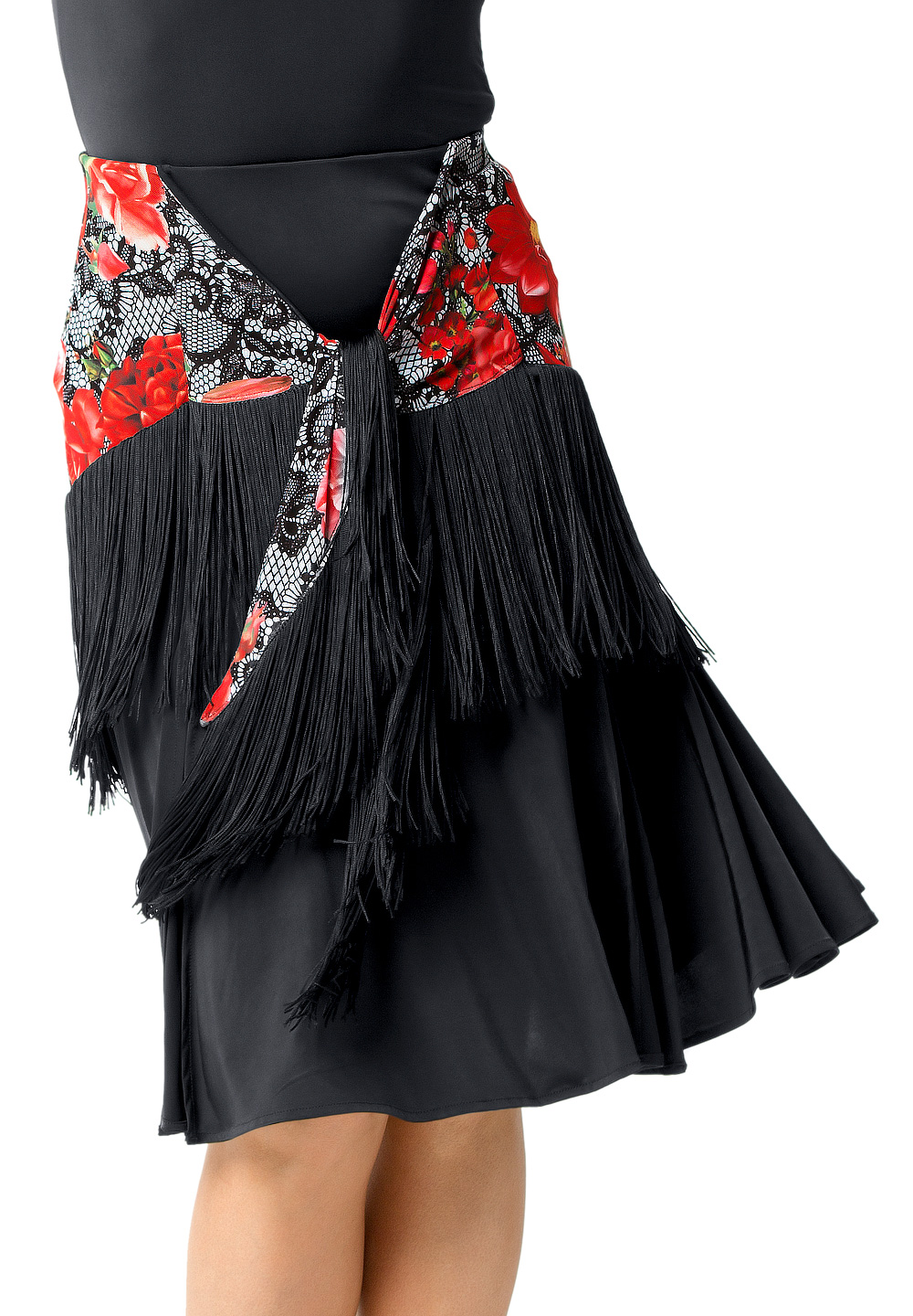 Espen Penelope Dance Top ES17T4-Print Net/Black Jersey