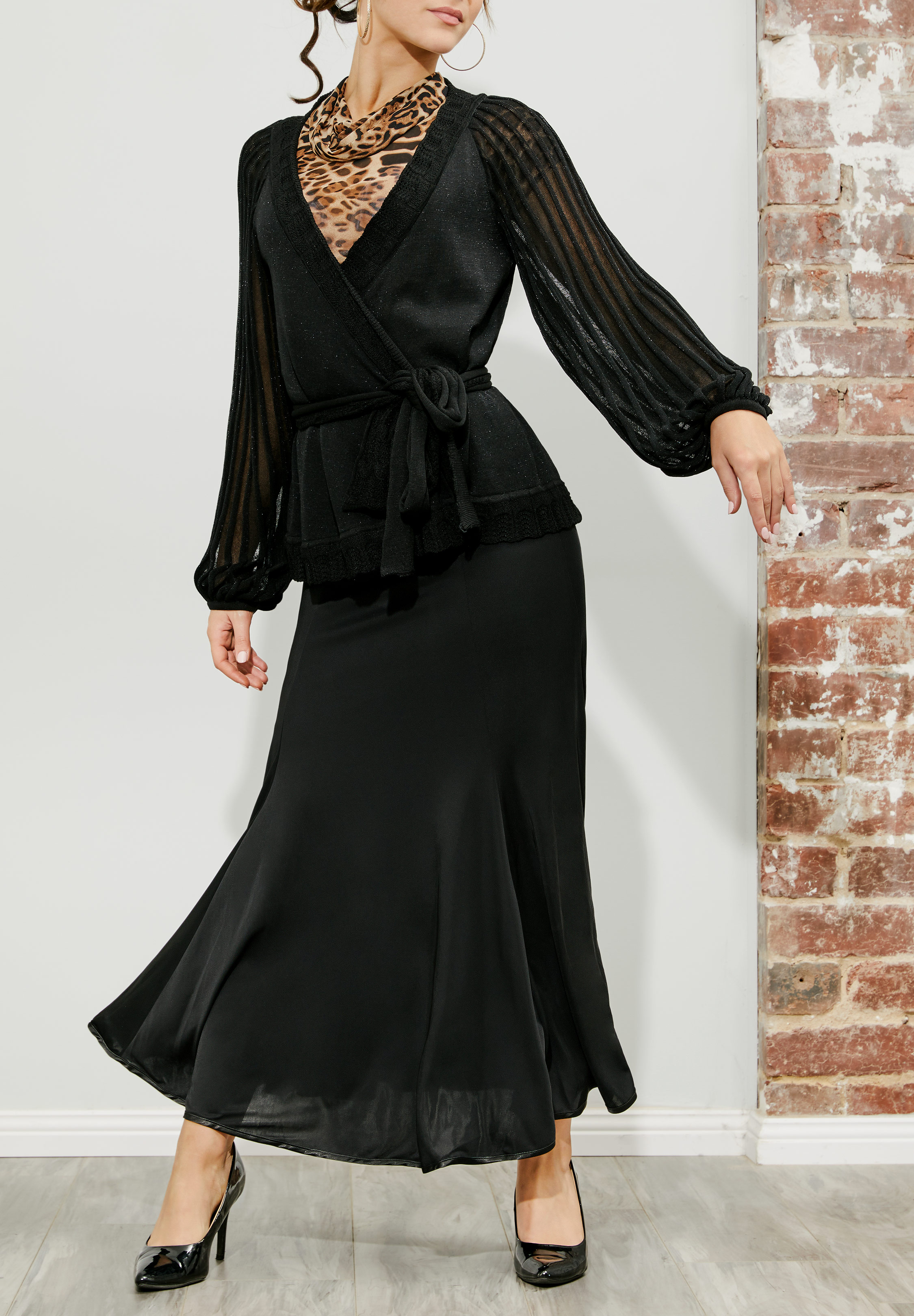 【試着のみ】THE EDOONI over cardigan BLACK Orli Cardigan in Recycled Cashmere | Zero + Maria Cornejo