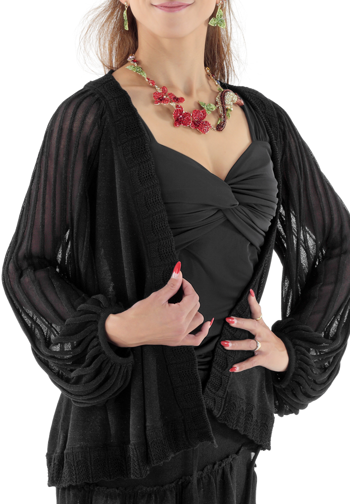 【試着のみ】THE EDOONI over cardigan BLACK A1 : A SWEATER IS ORDINARY. Cardigan - BLACK - Yonetomi STORE