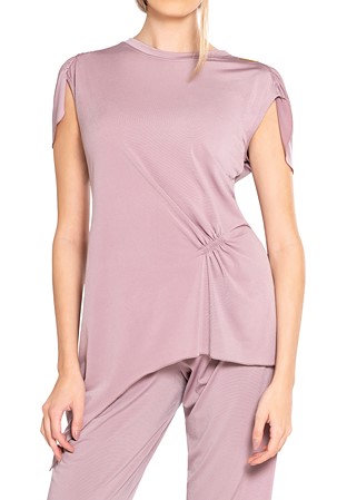Maly Carmen Ruffle Dance Top MF221103-Antik Rose