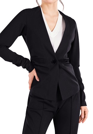 Maly Ladies collarless Jacket B201304-Black