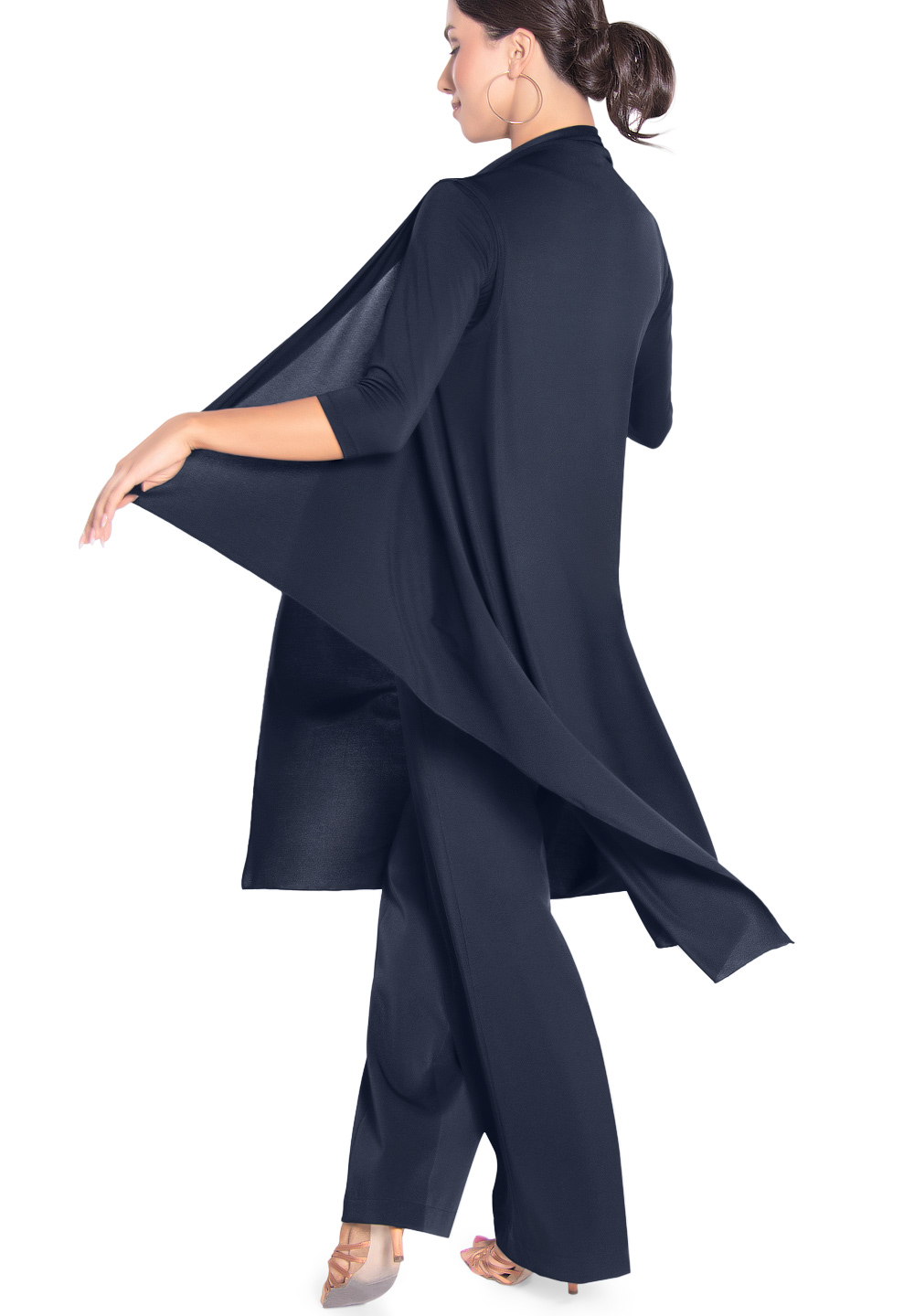 shawl collar long cardigan