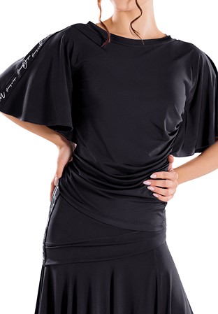 Maly Women’s Anabella Batwing Dance Shirt JL231101-Black