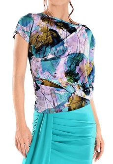 Maly Women’s Draped Sara Dance Top MF231103