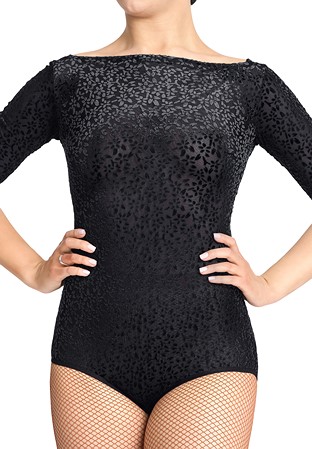 PopconAtelier Flower Flock Dance Body 026-03 Black Flock