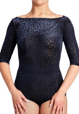 PopconAtelier Flower Flock Dance Body 026-04 Navy Flock
