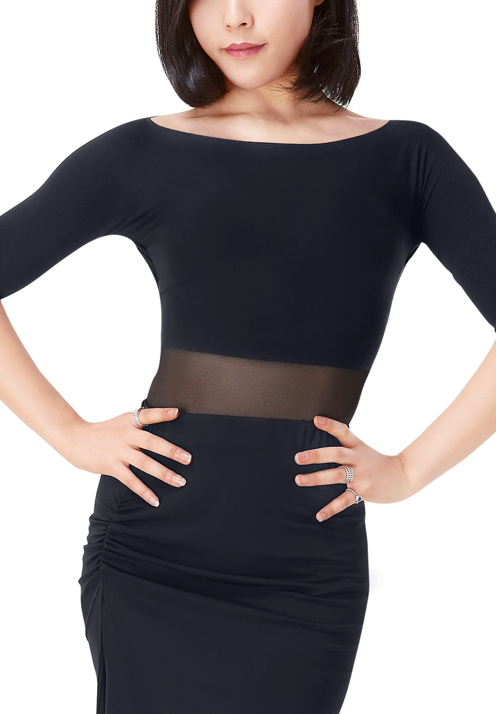 PopconAtelier Net Inset Body WLT060-Black