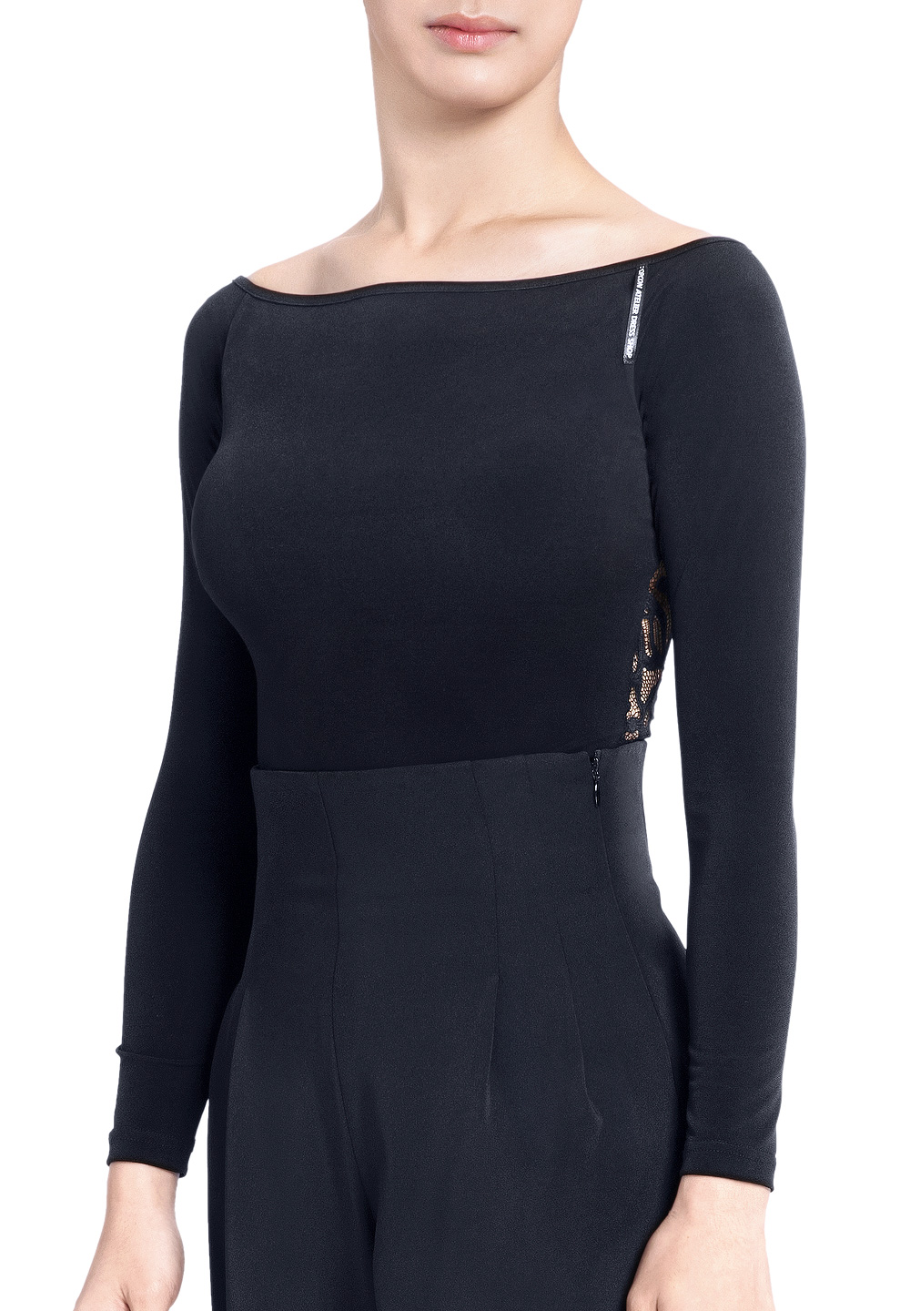 PopconAtelier Ornate Back Dance Top WT010-Black