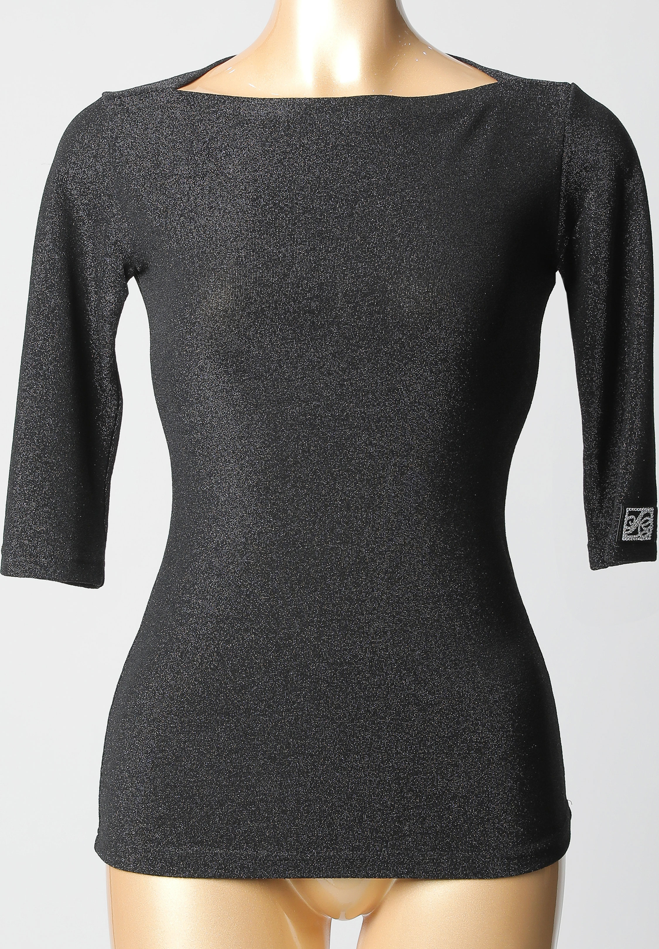 PopconAtelier Shimmer Dance Top WLT085-21 Black Shimmer