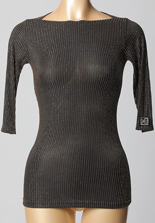 PopconAtelier Shimmer Dance Top WLT085-23 Black/Gold