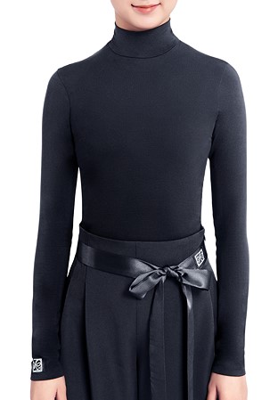 PopconAtelier Turtle Neck Dance Top WLT054-Black