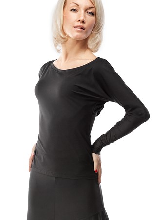 RS Atelier Lucia Open Back Dance Top-Black