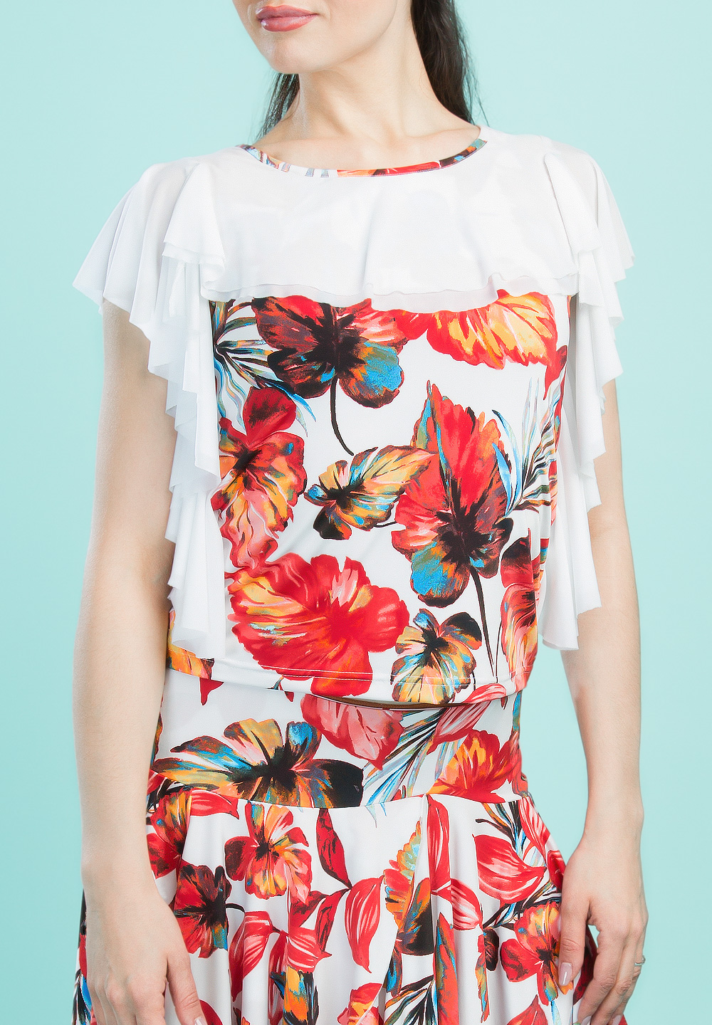 Santoria Donia Top T5155-Red Plantain