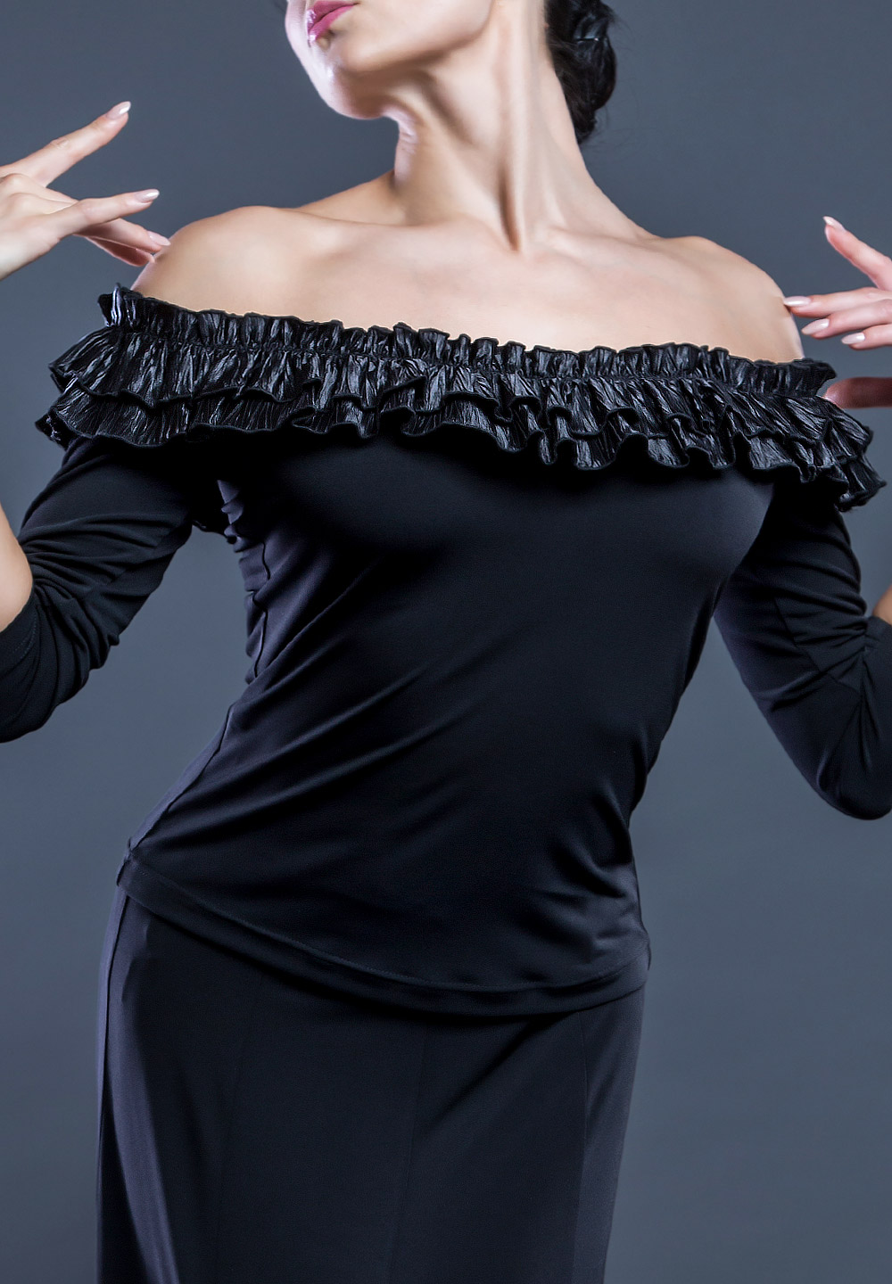 Santoria Ekaterina Top T5145-Black