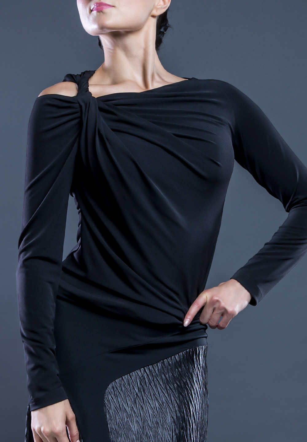 Santoria Ginge Top T5148-Black