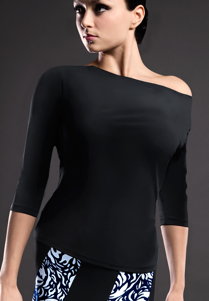 Santoria Rosemary Top T5126-Black