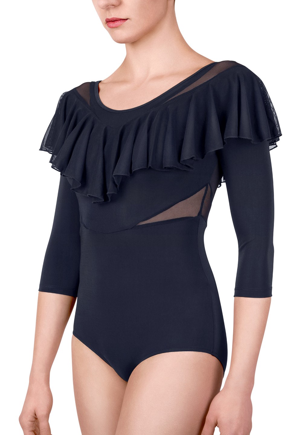 New Slash Neck Ruffled Bodysuit New Slash Neck Ruffled Bodysuit