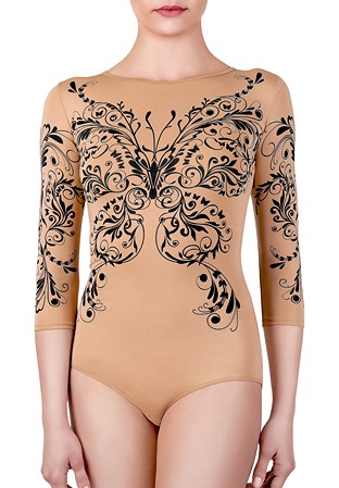Sensu Butterflyes Dance Body-Nude/Black