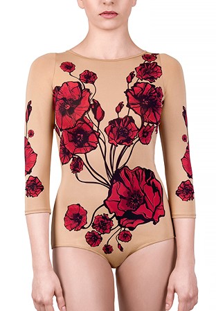Sensu Poppy Love Dance Body-Nude/Red